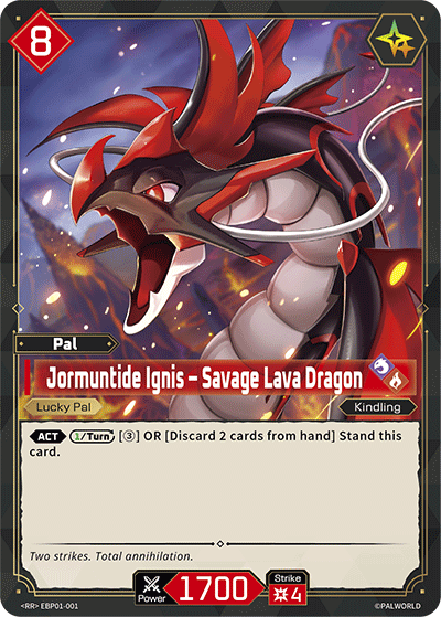 Jormuntide Ignis – Savage Lava Dragon Palworld TCG card