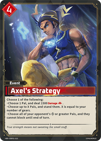 Axel's Strategy Palworld TCG card