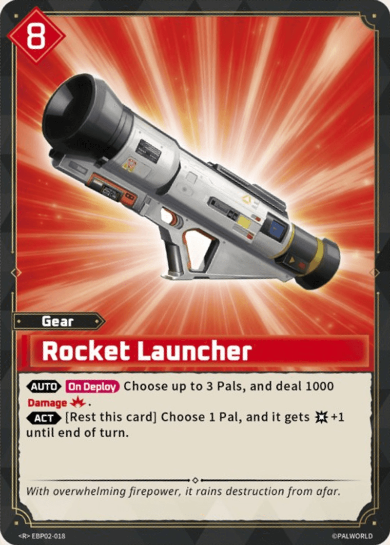 Rocket Launcher Palworld TCG card