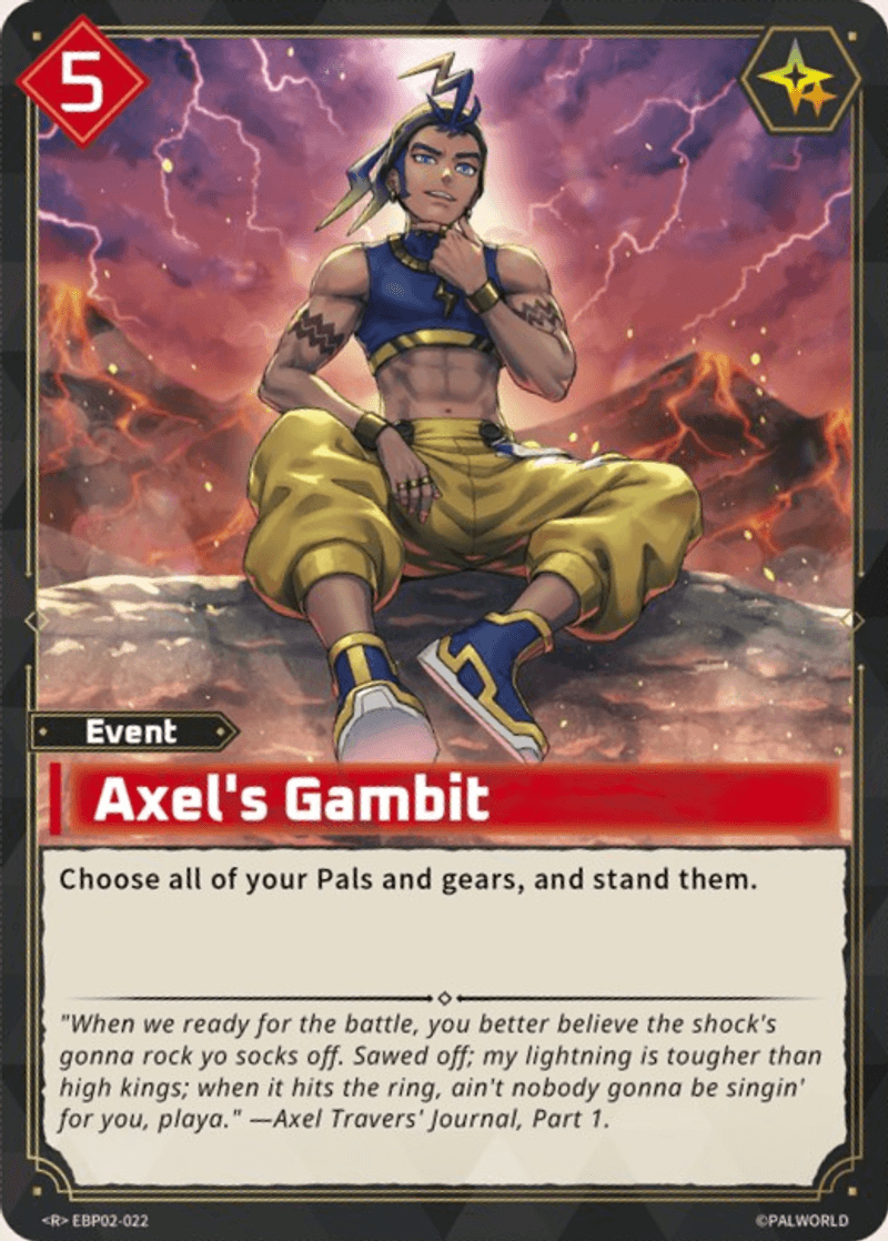 Axel's Gambit Palworld TCG card