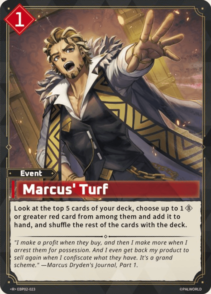 Marcus' Turf Palworld TCG card