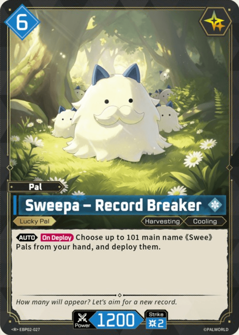 Sweepa – Record Breaker Palworld TCG card