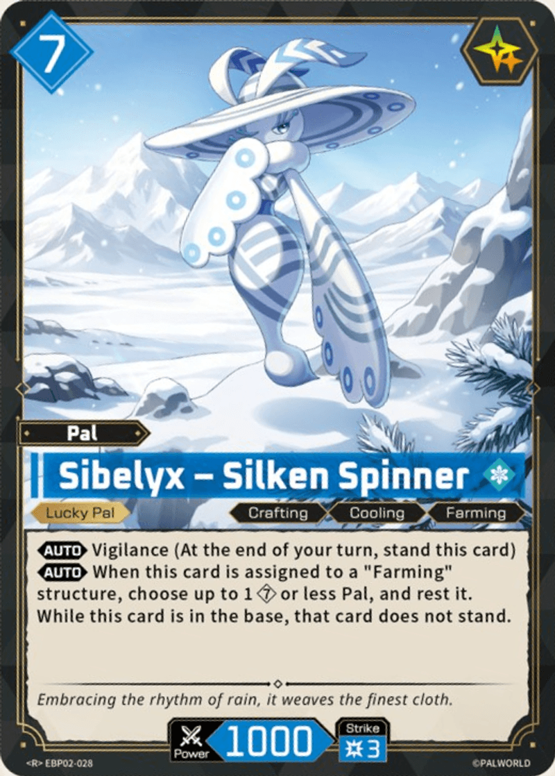 Sibelyx – Silken Spinner Palworld TCG card