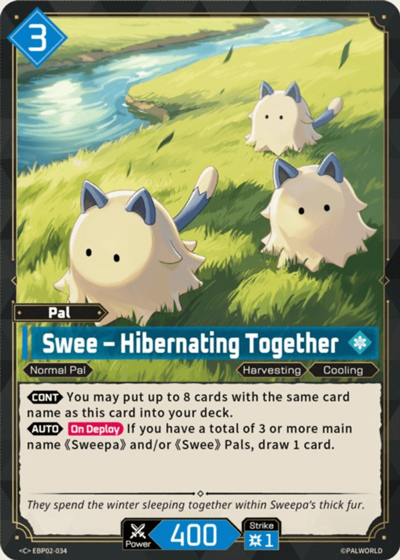 Swee – Hibernating Together Palworld TCG card