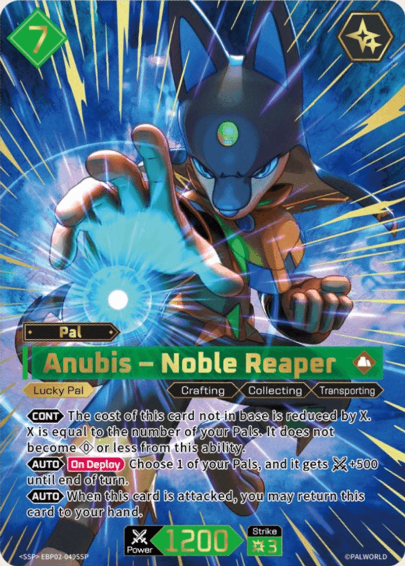Anubis – Noble Reaper Palworld TCG card