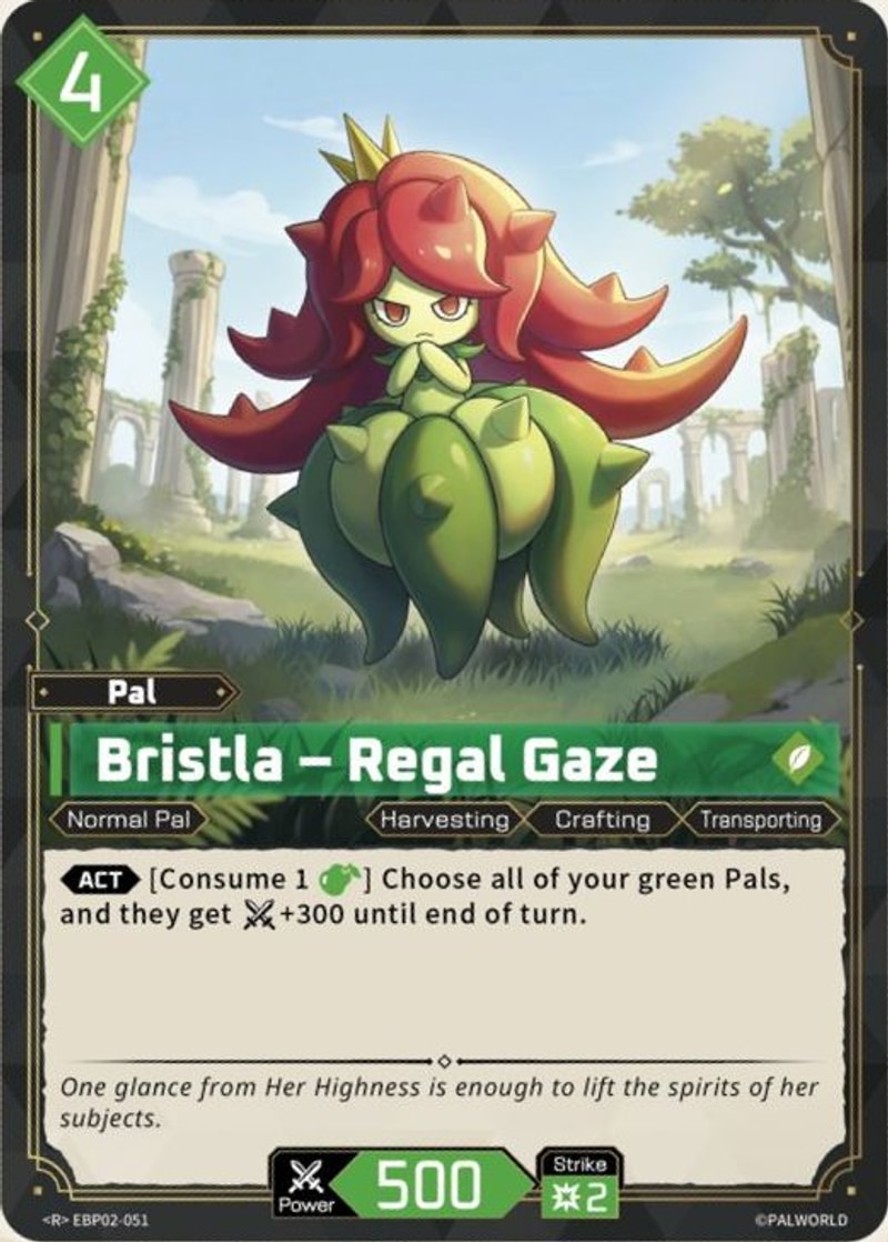 Bristla – Regal Gaze Palworld TCG card