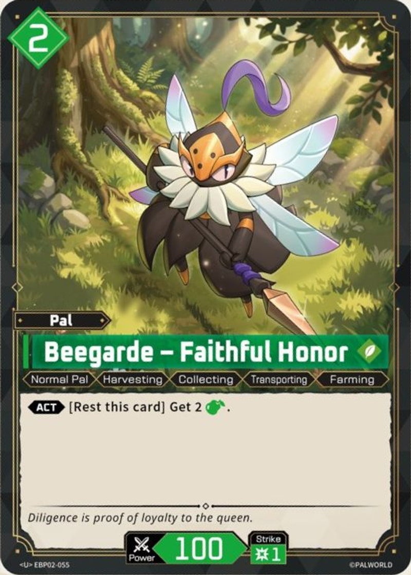 Beegarde – Faithful Honor Palworld TCG card