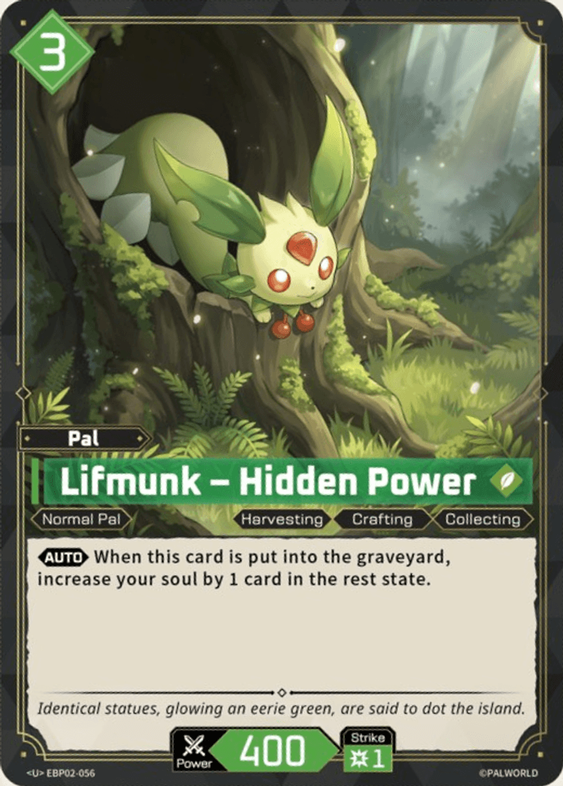 Lifmunk – Hidden Power Palworld TCG card