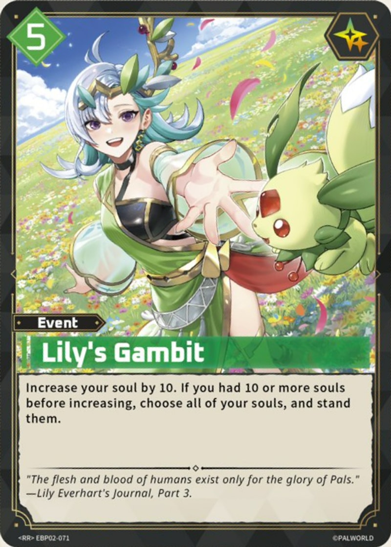 Lily's Gambit Palworld TCG card