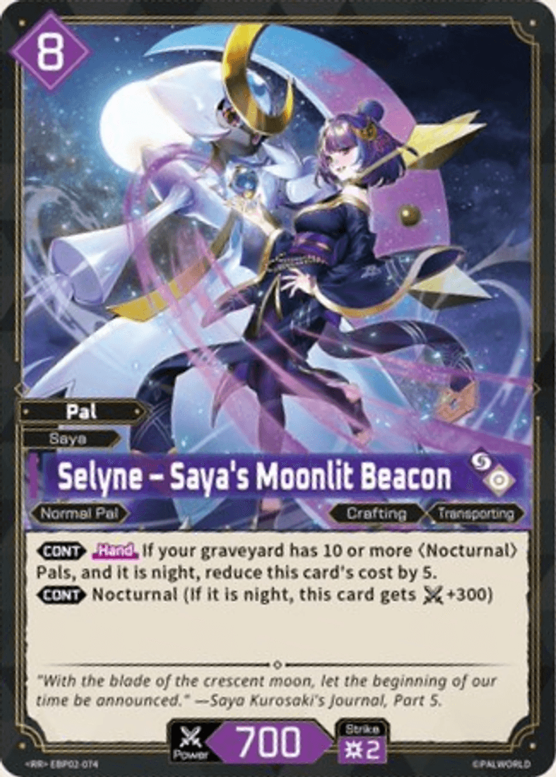 Selyne – Saya's Moonlit Beacon Palworld TCG card