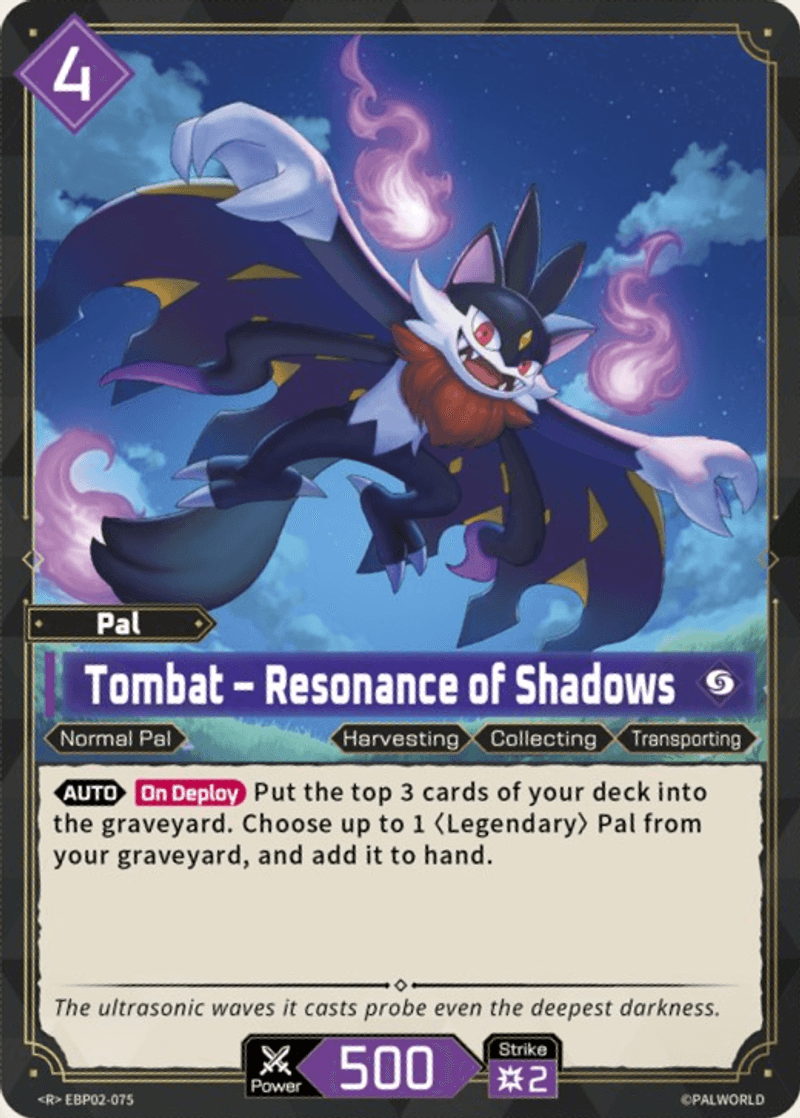 Tombat – Resonance of Shadows Palworld TCG card
