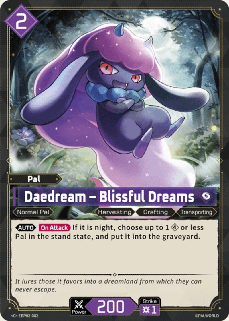 Daedream – Blissful Dreams Palworld TCG card