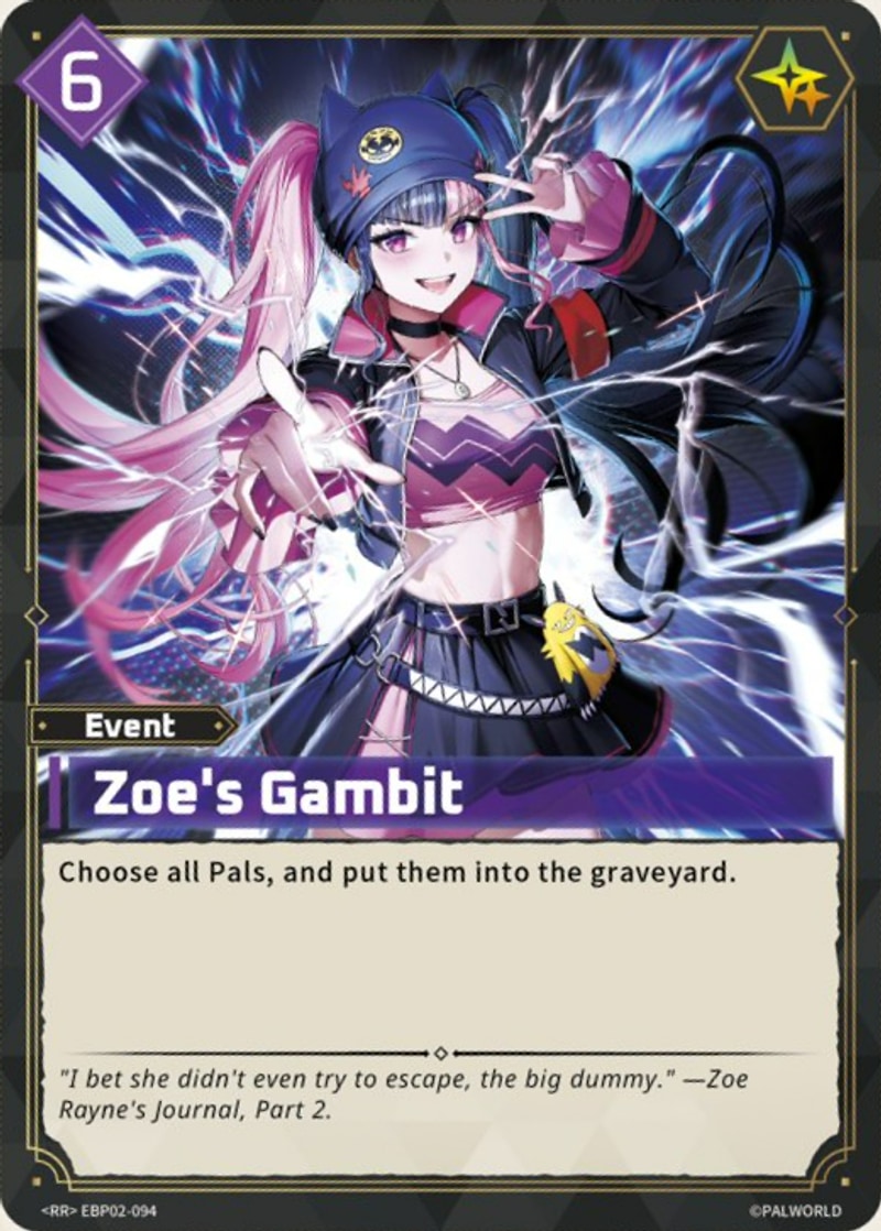 Zoe's Gambit Palworld TCG card
