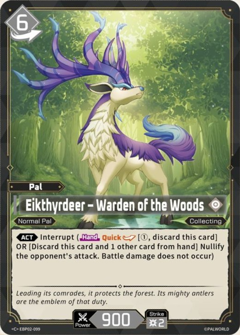 Eikthyrdeer – Warden of the Woods Palworld TCG card