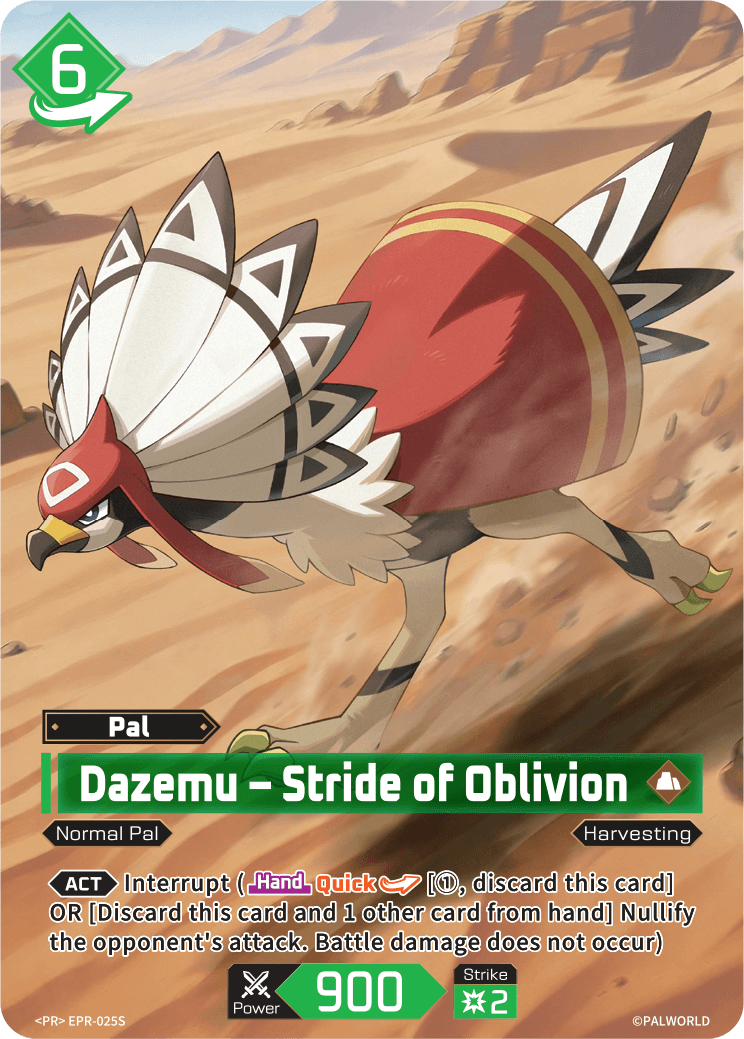 Dazemu – Stride of Oblivion Palworld TCG card