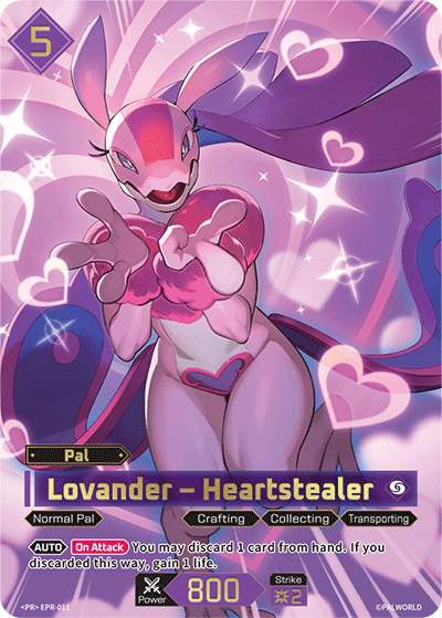 Lovander – Heartstealer Palworld TCG card