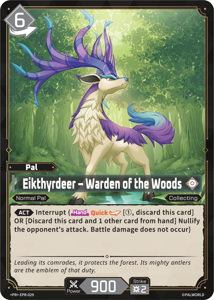 Eikthyrdeer – Warden of the Woods Palworld TCG card