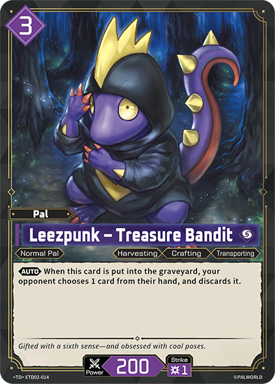 Leezpunk – Treasure Bandit Palworld TCG card