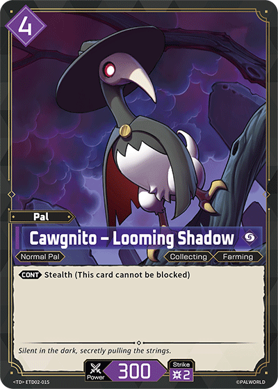 Cawgnito – Looming Shadow Palworld TCG card