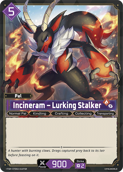Incineram – Lurking Stalker Palworld TCG card