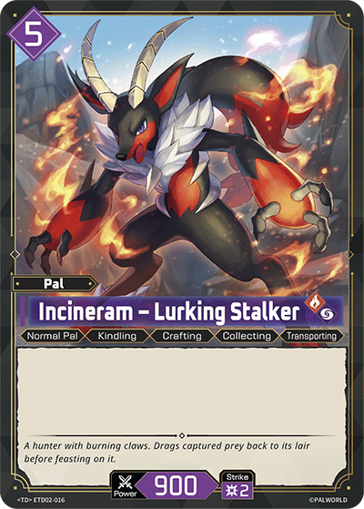 Incineram – Lurking Stalker Palworld TCG card