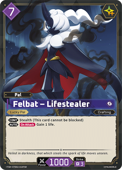 Felbat – Lifestealer Palworld TCG card