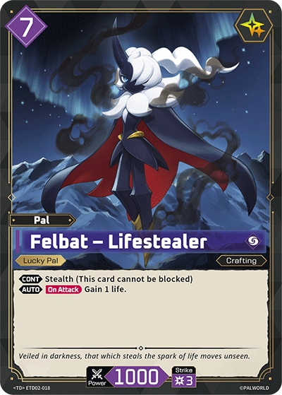 Felbat – Lifestealer Palworld TCG card