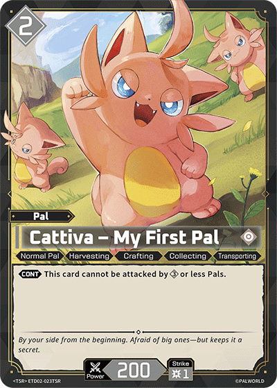 Cattiva – My First Pal Palworld TCG card