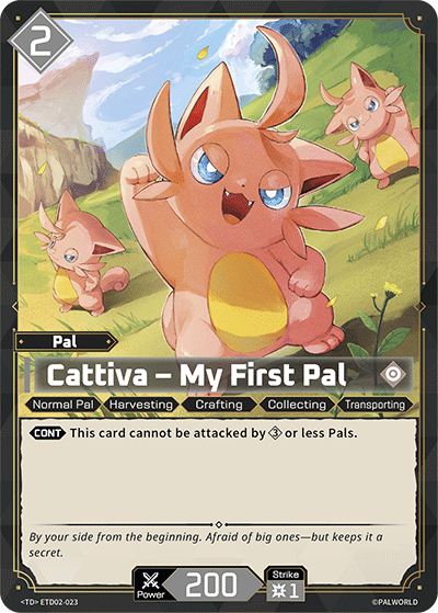 Cattiva – My First Pal Palworld TCG card